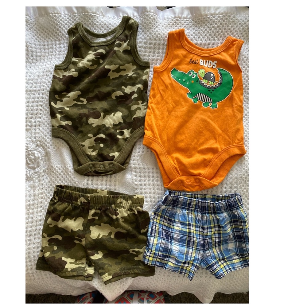 0-3 months baby boy summer bundle